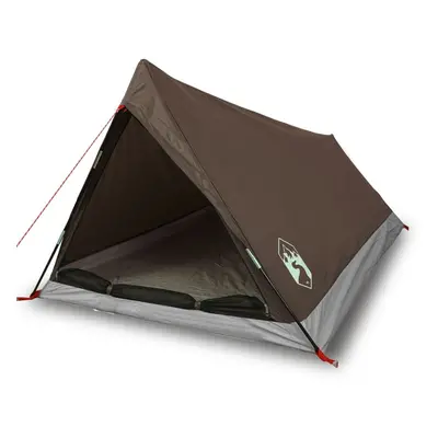 (brown) vidaXL Camping Tent 2-Person Lightweight Tent Dome Tent Waterproof