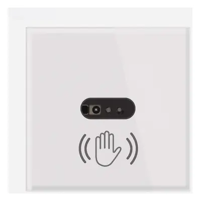 (EU Plug) Wall Infrared Sensor Switch Infrared Sensor No Need to Touch Glass Panel Light Switch