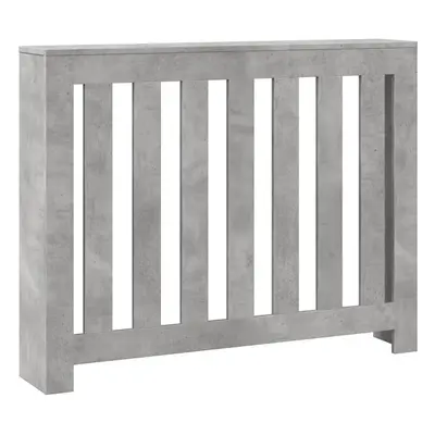 vidaXL Radiator Cover Heater Cover Slat Cabinet Concrete Grey Engineered Wood