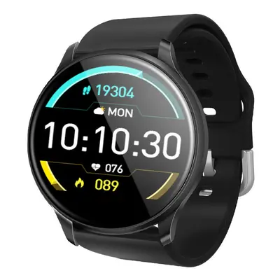 (Black-Silicone) IPS Full Touch Sports Mode Music Control Weather Blood Oxygen Monitor Smart Wat