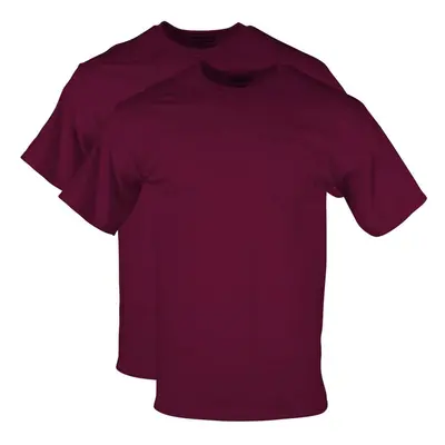 gildan Mens DryBlend Workwear T-Shirts with Pocket 2-Pack Maroon X