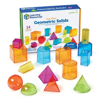 Learning Resources View-Thru Geometric Solids - Geometric Shapes Back