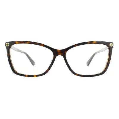 Gucci Glasses Frames GG0025O Dark Havana Women