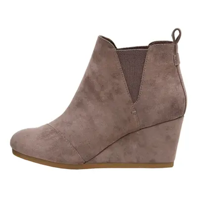 Dunes Womens Zoey wedge bootie Wide Width available TAUPE