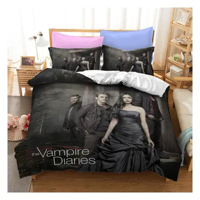 (Style 02, Double) The Vampire Diaries Bedding Single Double King Duvet Cover