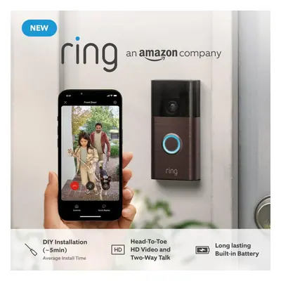 Ring HD Video Battery Doorbell (2024) - Bronze