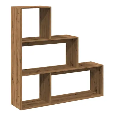 (artisan oak, x x cm) vidaXL Room Divider Bookcase Bookshelf 4-Tier Shelf Book Rack Engineered W