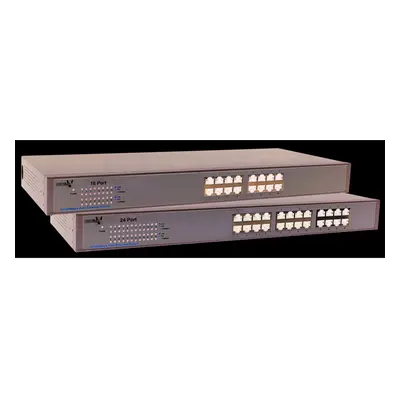 24 port Rack Mountable inch Unmanaged Fast Ethernet Switch