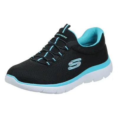 Skechers Sport Women's Summits Sneaker black/turquoise M US