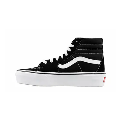 Vans Women's UA Sk8 High Top Sneakers Black/Black/White 6.5