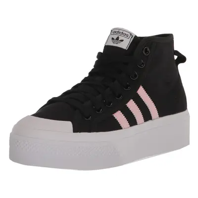 adidas Originals Nizza Platform Mid Sneaker Black/Clear Pink/White