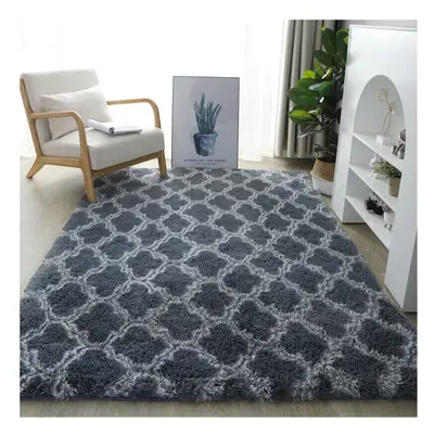 (160x230cm) Fluffy Rugs Anti-Slip Large Shaggy Rug Super Soft Mat Living Room Bedroom Carpet