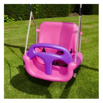 (Pink) Rebo in Baby Toddler Children's Growable Swing Seat - Perfect for Swing Sets and Climbing