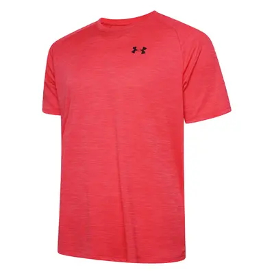 (XL) UNDER ARMOUR TECH TEXTURED T SHIRT RED/BLACK