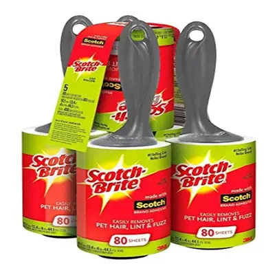 Scotch Brite Value Pack Lint Roller Sheets (Pack of 5)