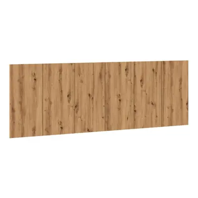 (artisan oak) vidaXL Wall Headboard Bed Header Bedroom Wall Bed Headboard Engineered Wood