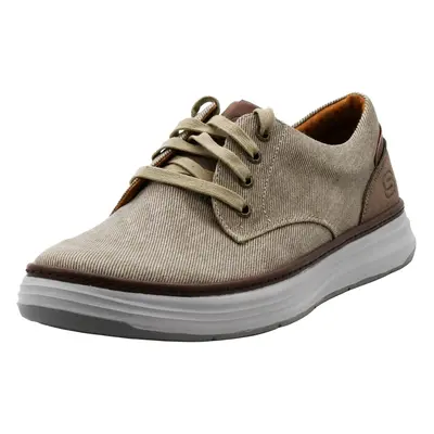 Skechers Men's Moreno Canvas Oxford Shoe Stone Wide