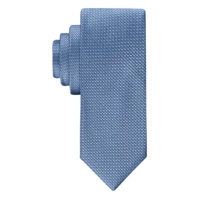 Calvin Klein Men's HC Modern Gingham Tie Sky Blue Regular