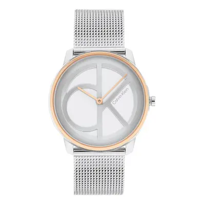 Calvin Klein Iconic Two Tone Carnation Gold IP MM Case Watch with T