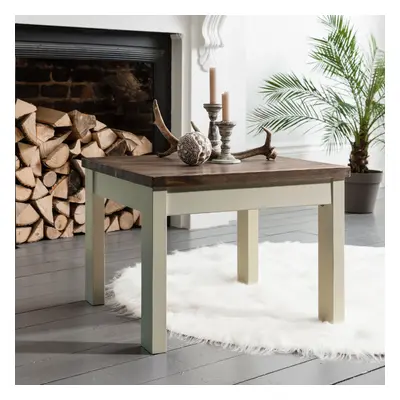 (Coffee Table Canterbury Square in Grey and Dark Pine ) Canterbury Large Coffee Table