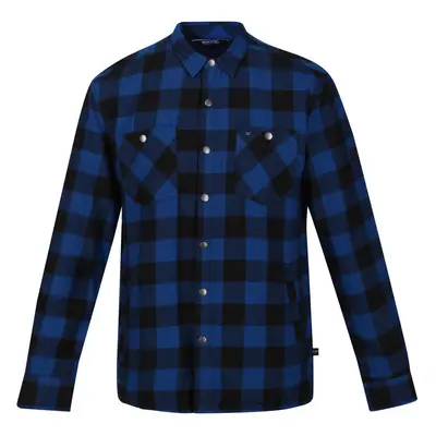 (L, Cumin/Bourbon) Regatta Mens Thamos Checked Long-Sleeved Shirt