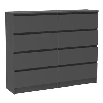 (Dark Grey) Modern Chest of Drawers Bedroom Drawer Furniture Storage Bedside Cabinet