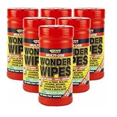 Everbuild WIPE80X6 Wonder Wipes, Tubes of Wipes