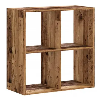 (old wood, 68.5 x x 68.5 cm) vidaXL Bookcase Bookshelf Book Rack Storage Cabinet Engineered Wood