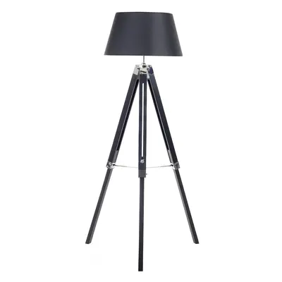 Floor Lamp MADEIRA Wood Black