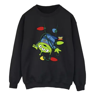 (3XL, Black) Disney Mens Toy Story Christmas Lights Aliens Sweatshirt