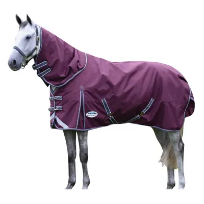 (5', Maroon/Grey/White) Weatherbeeta Comfitec Plus Dynamic II Detachable Neck Medium Lightweight