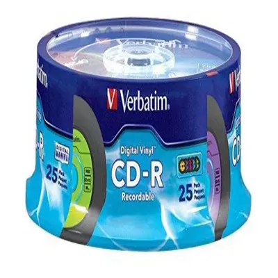 Verbatim CD-R 80min 52X with Digital Vinyl Surface - 25pk Spindle