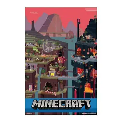 Minecraft Poster (World Red)