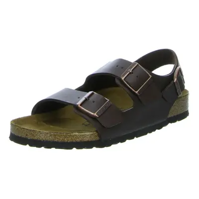 BIRKENSTOCK Birkenstock Milano Leather Unisex Sandals Dark Brow