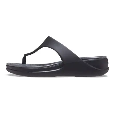 Crocs Women's Boca Wedge Flip Flops Platform Sandals Black Numeric_