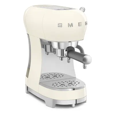 Smeg ECF02 Cream Espresso Coffee Machine with Steam Wand