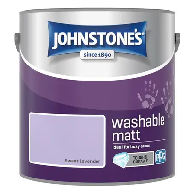 Johnstones Washable Matt Wall Emulsion Paint 2.5l Sweet Lavender