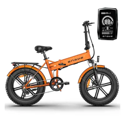 (Orange) Engwe EP-2 Pro 20'' Adult Electric Bike 750W, 13AH