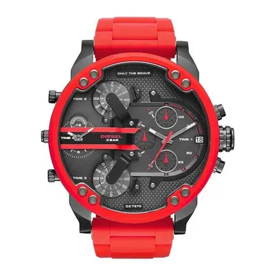 DZ7370 Mister Daddy 2.0 Men's Diesel Watch - Red Steel - Stroke