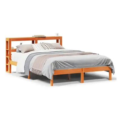 (brown, x cm) vidaXL Bed Frame with Headboard Bed Solid Wood Pine