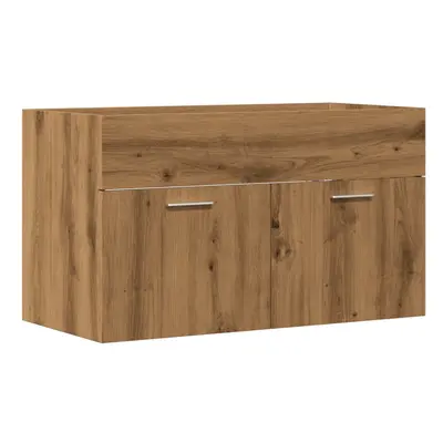 (artisan oak, x 38.5 x cm) vidaXL Bathroom Sink Cabinet Storage Sink Cupboard Engineered Wood