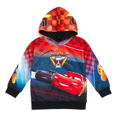 Disney Pixar Cars Lightning McQueen Toddler Boys Fleece Pullover Hoodi