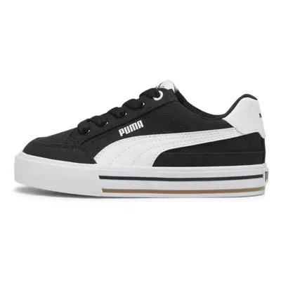 PUMA Court Classic Vulc Sneaker Black White 4.5 US Unisex Big Kid