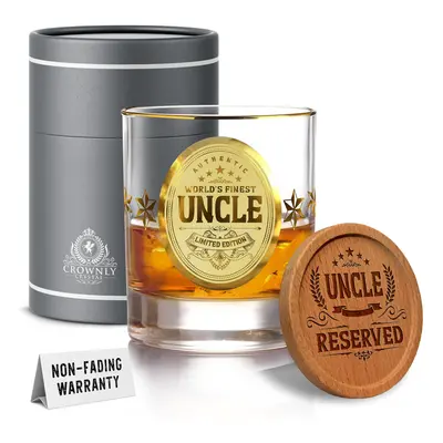 KiesAgIFT gold gifts for Uncle Whiskey glass Personalized gift Uncle g