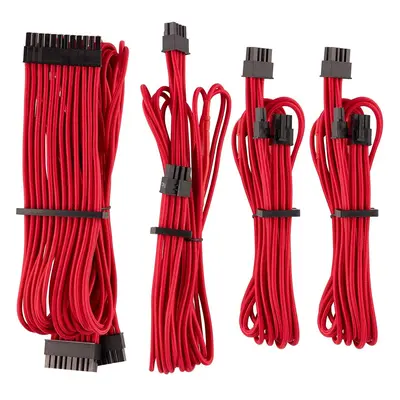 Corsair Premium Individually Sleeved PSU Cables Starter Kit Type Gen â Red