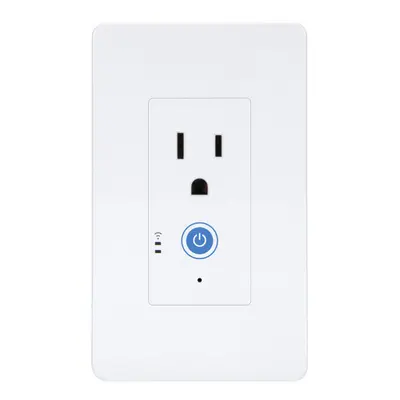 (IW100) US WiFi Smart Power Monitoring Wall Socket Switch Work with Amazon Alexa and Google Assi