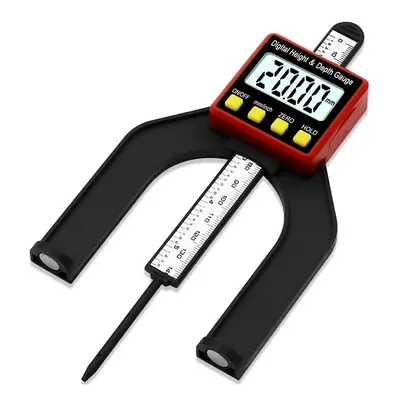 0-80MM LCD0.01MM Digital Height Depth Counting Depth Gauge Woodworking Depth Gauge Altimeter Woo