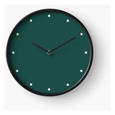 (Forest Green=5100) Wall Clock Inch Funny Mantel & Tabletop Art Decor for Home Bedroom Office