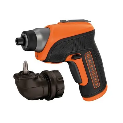 Black & Decker CS3652LC-GB Cordless Screwdriver & Right Angle Attachment 3.6 Volt Li-Ion