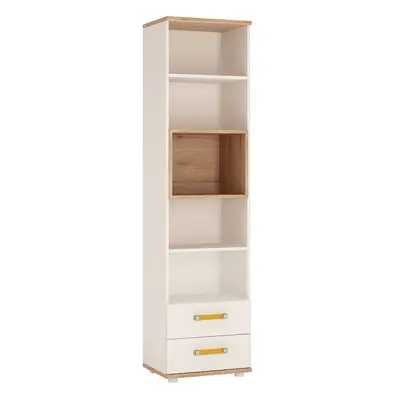 4 KIDS Tall Drawer Bookcase with Orange Handles